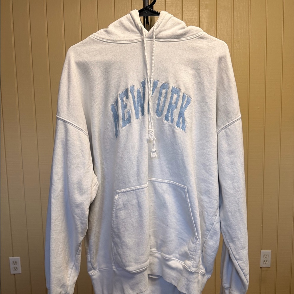 White 'New York' Hoodie